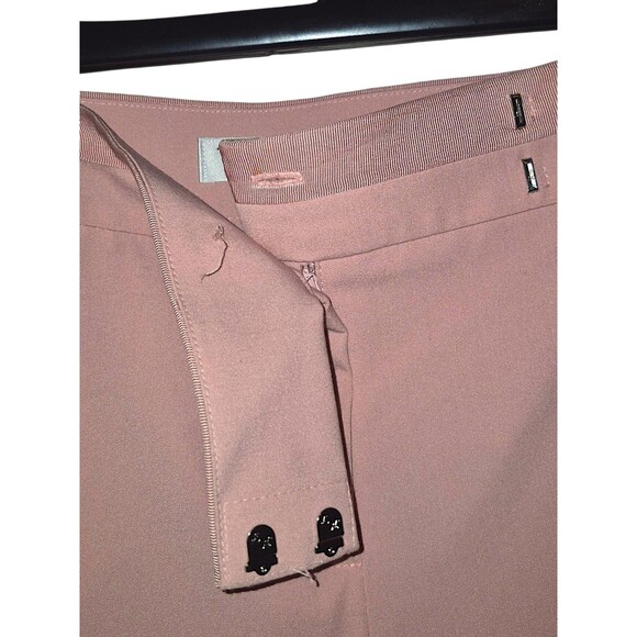 Trina Turk Cuffed Slacks Pink Trousers Women’s Size 12 EUC Barbie Career Core - Picture 4 of 7